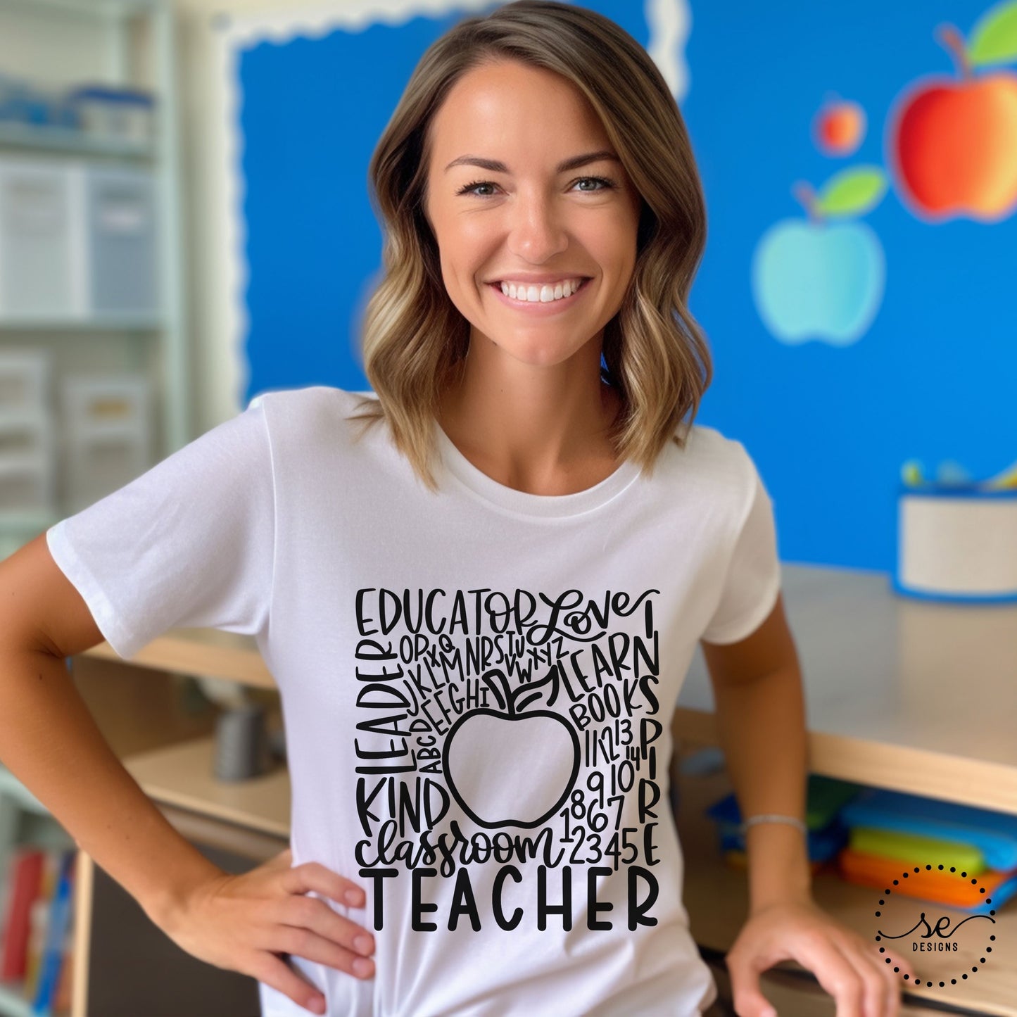 Teacher Typography Shirt