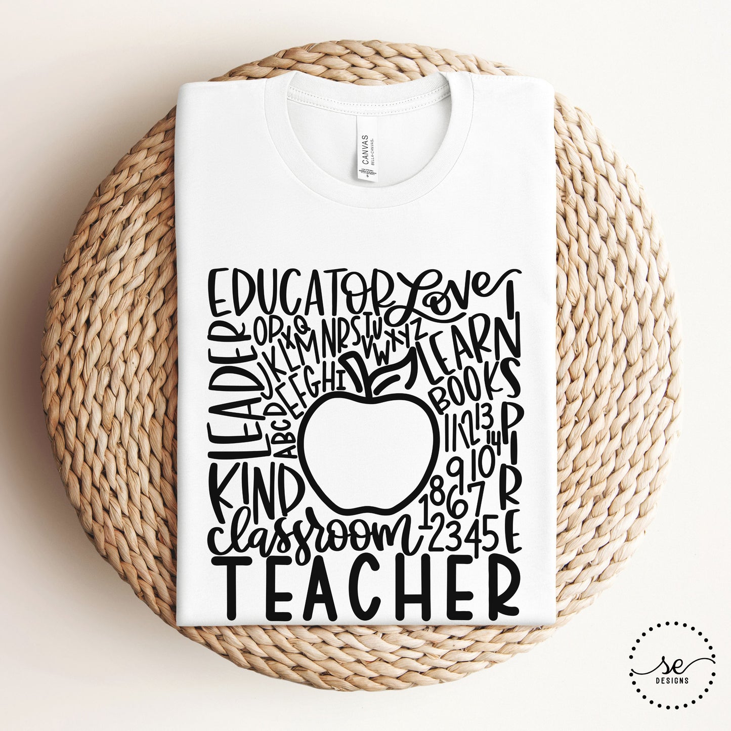 Teacher Typography Shirt