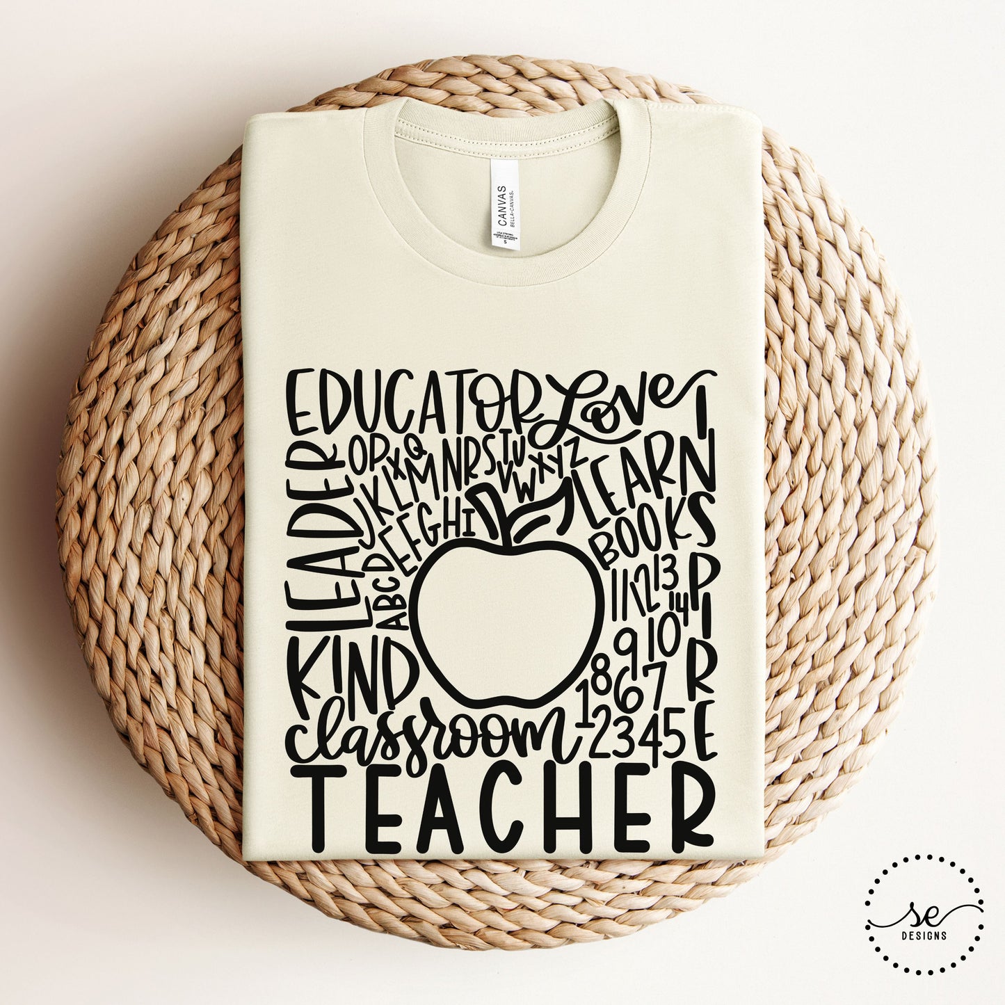 Teacher Typography Shirt