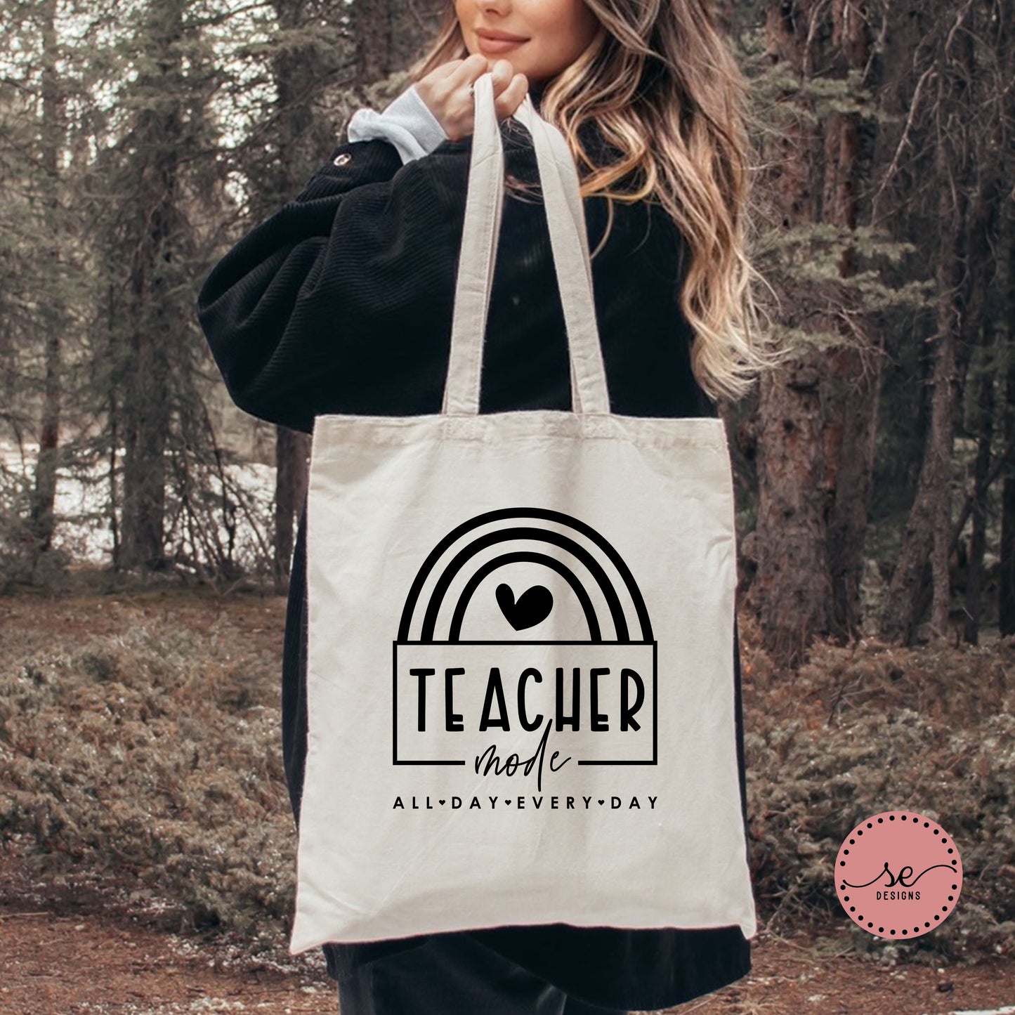 Teacher Mode Cotton Canvas Tote Bag