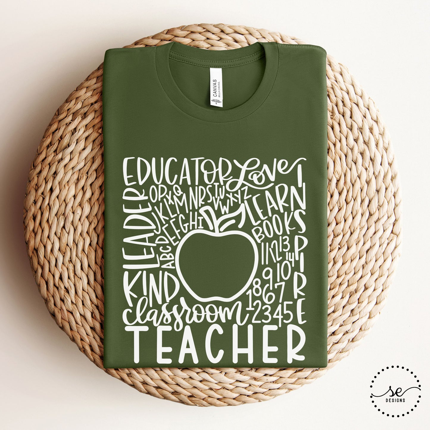 Teacher Typography Shirt