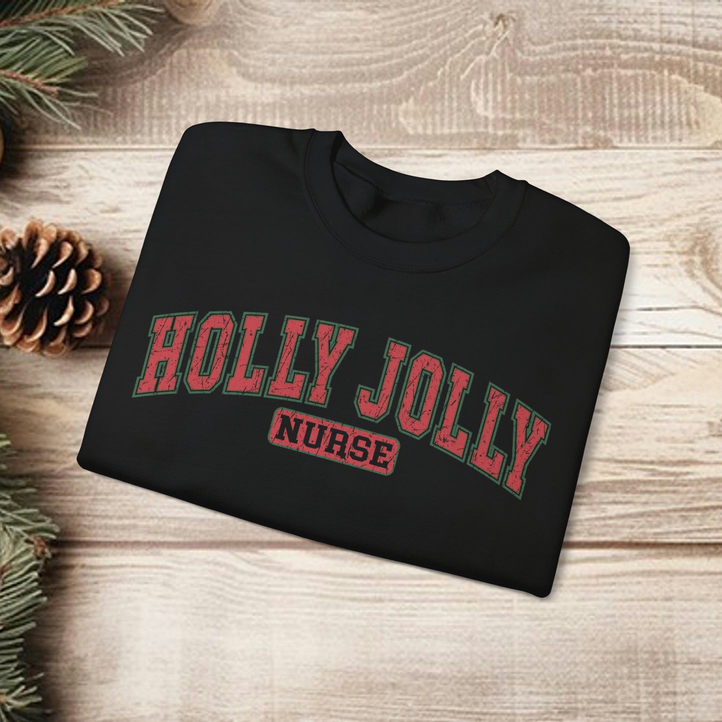 Holly Jolly Retro Nurse Sweatshirt