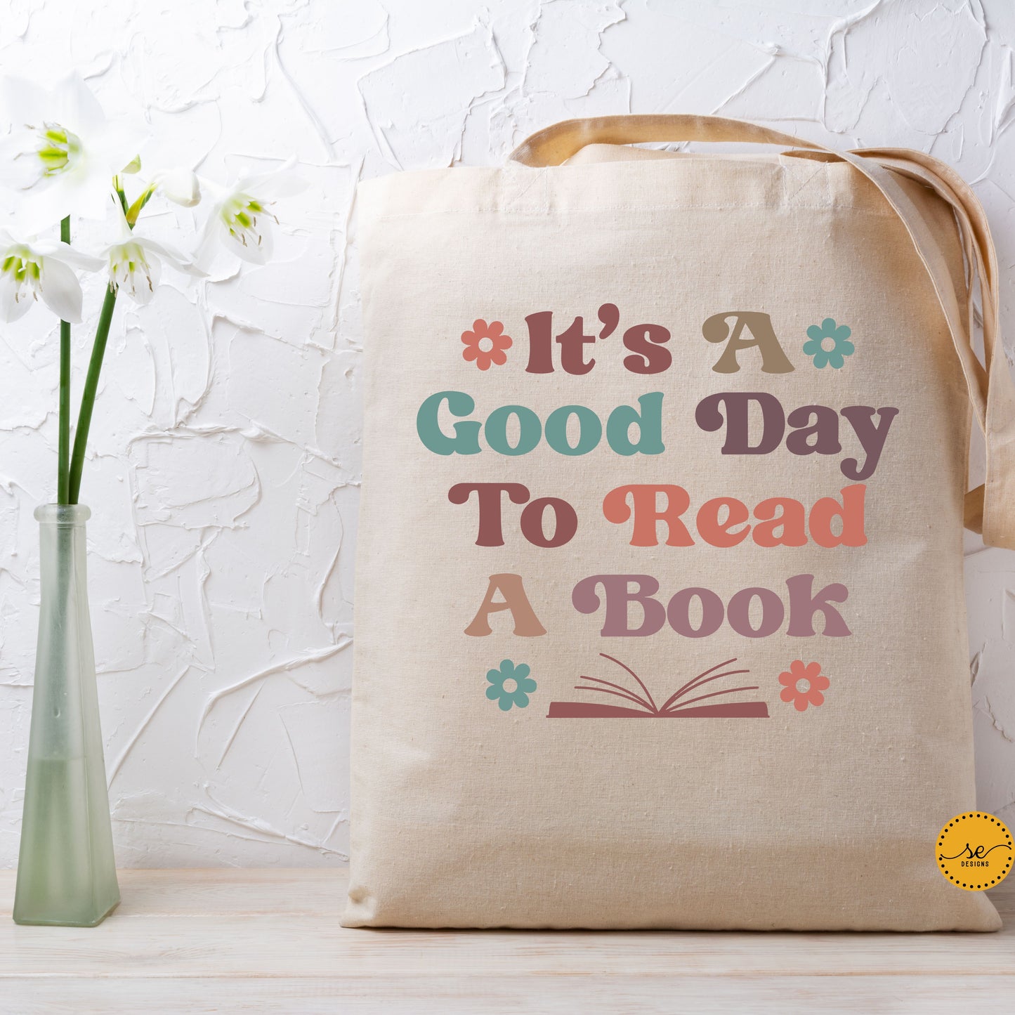 It's a good day to read a book Cotton Canvas Tote Bag