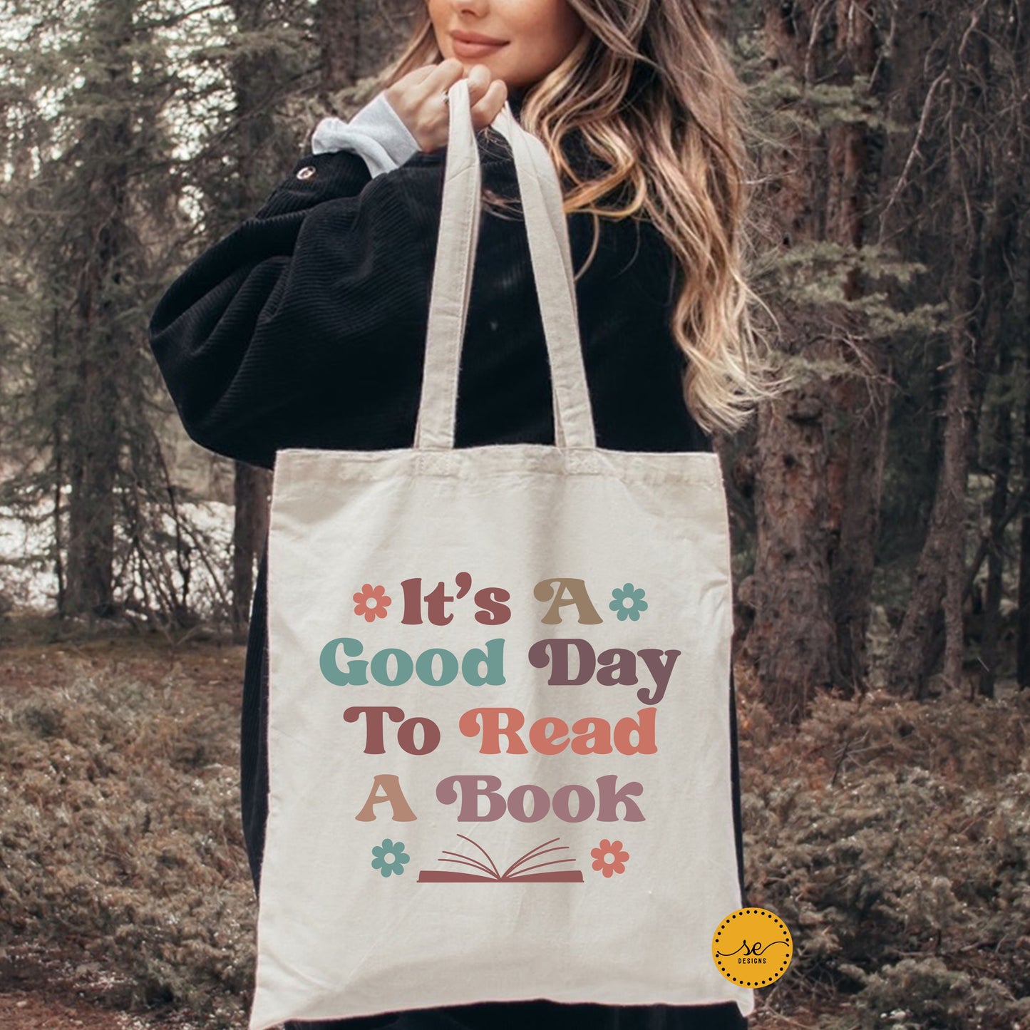 It's a good day to read a book Cotton Canvas Tote Bag