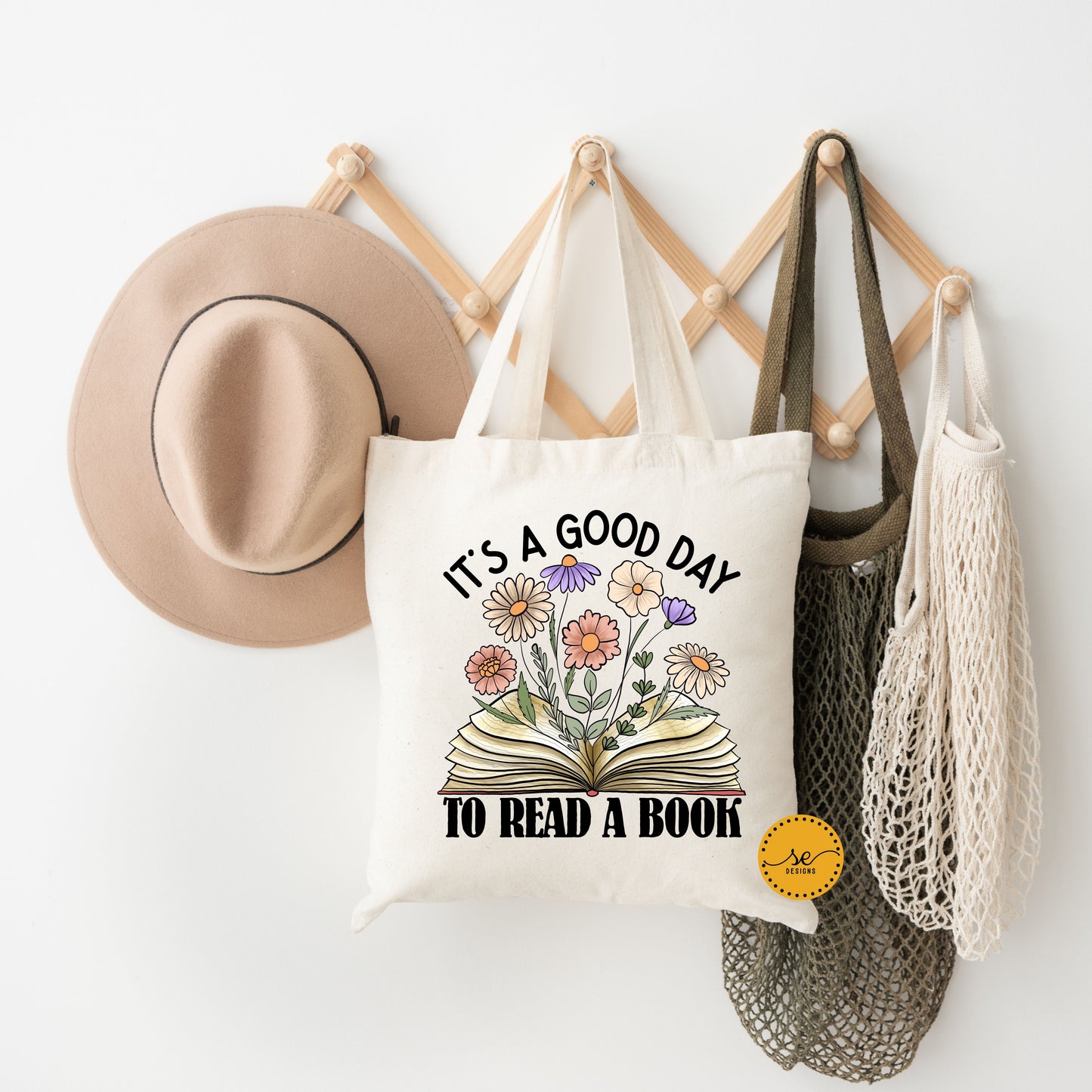 It's a good day to read a book Cotton Canvas Tote Bag