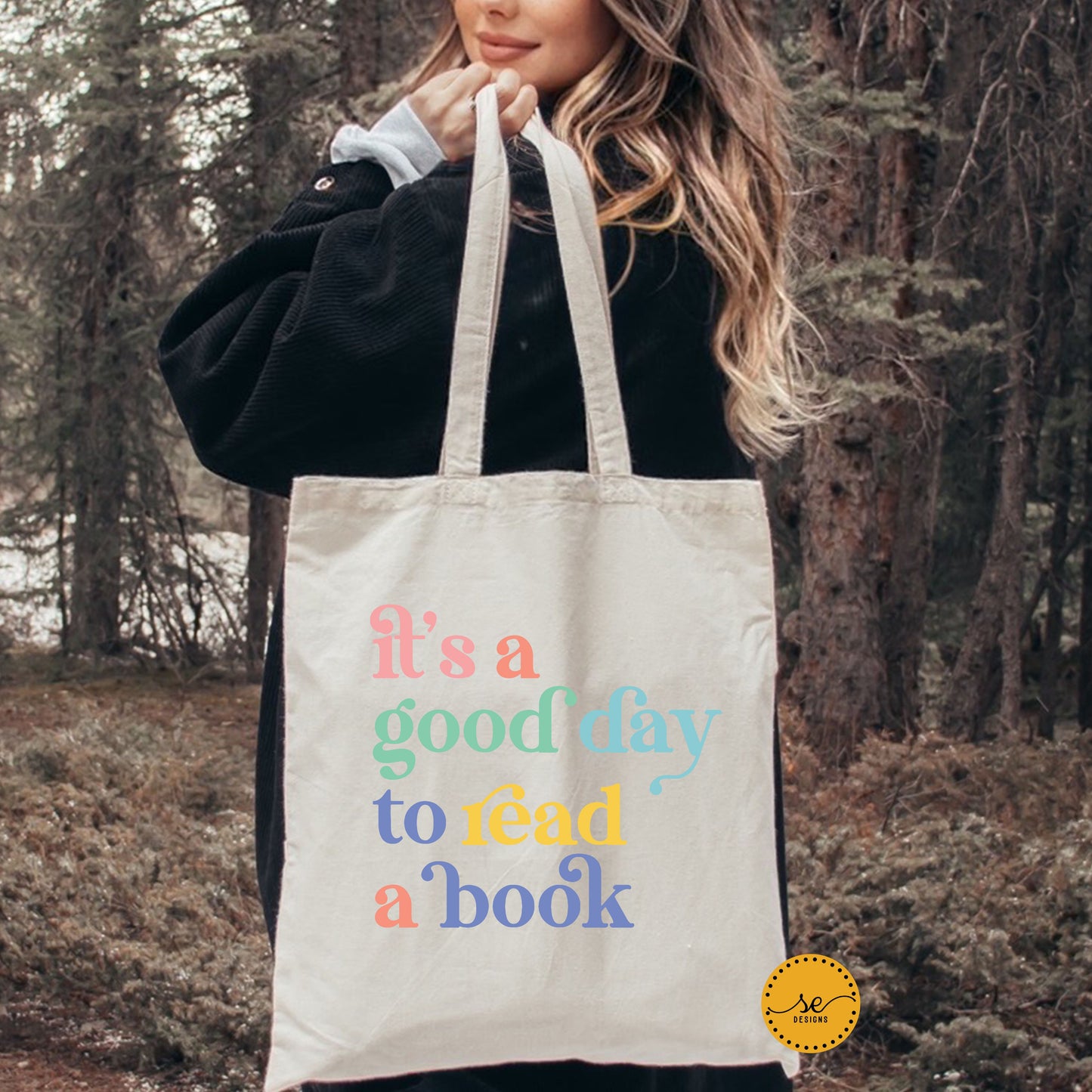 It's a good day to read a book Cotton Canvas Tote Bag