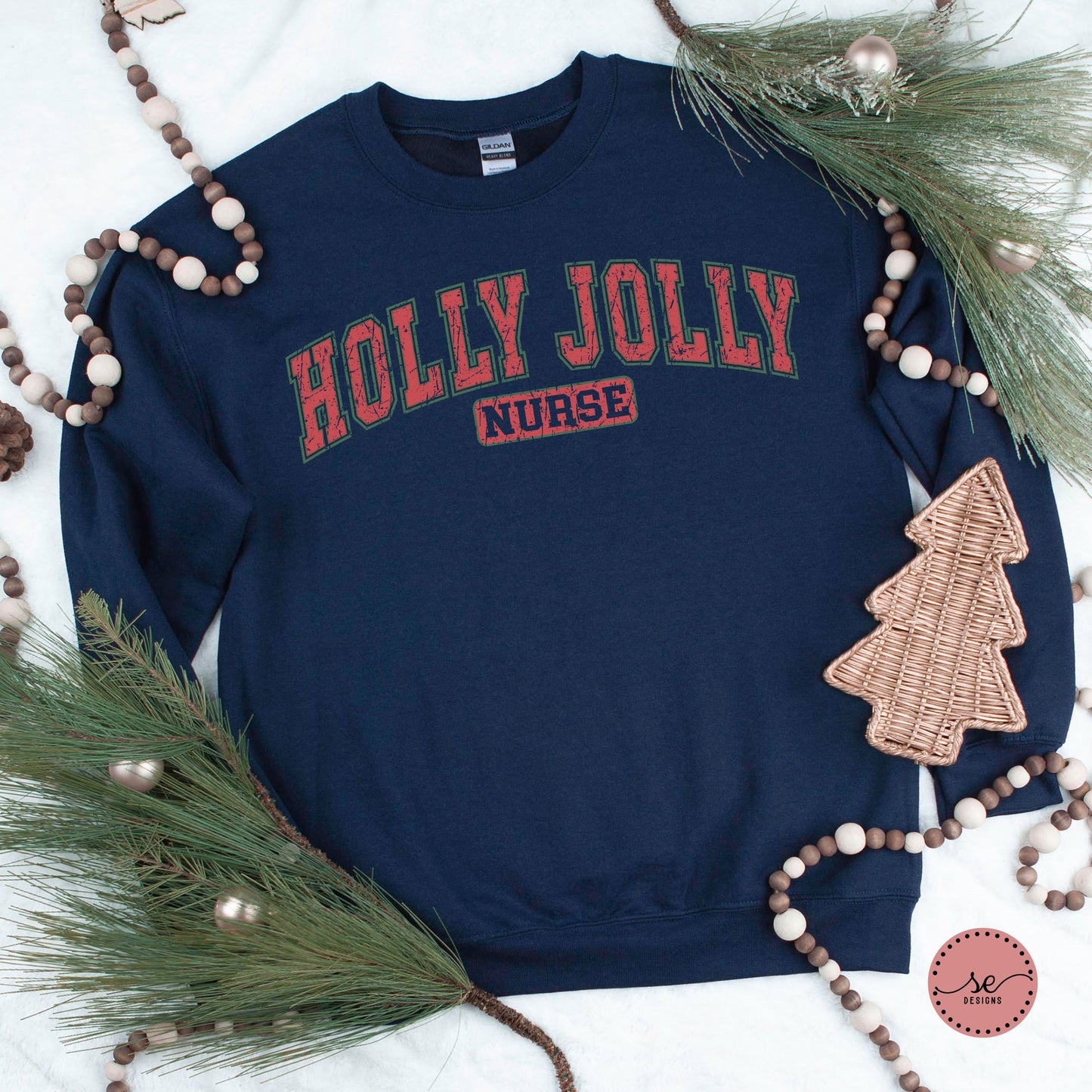 Holly Jolly Retro Nurse Sweatshirt