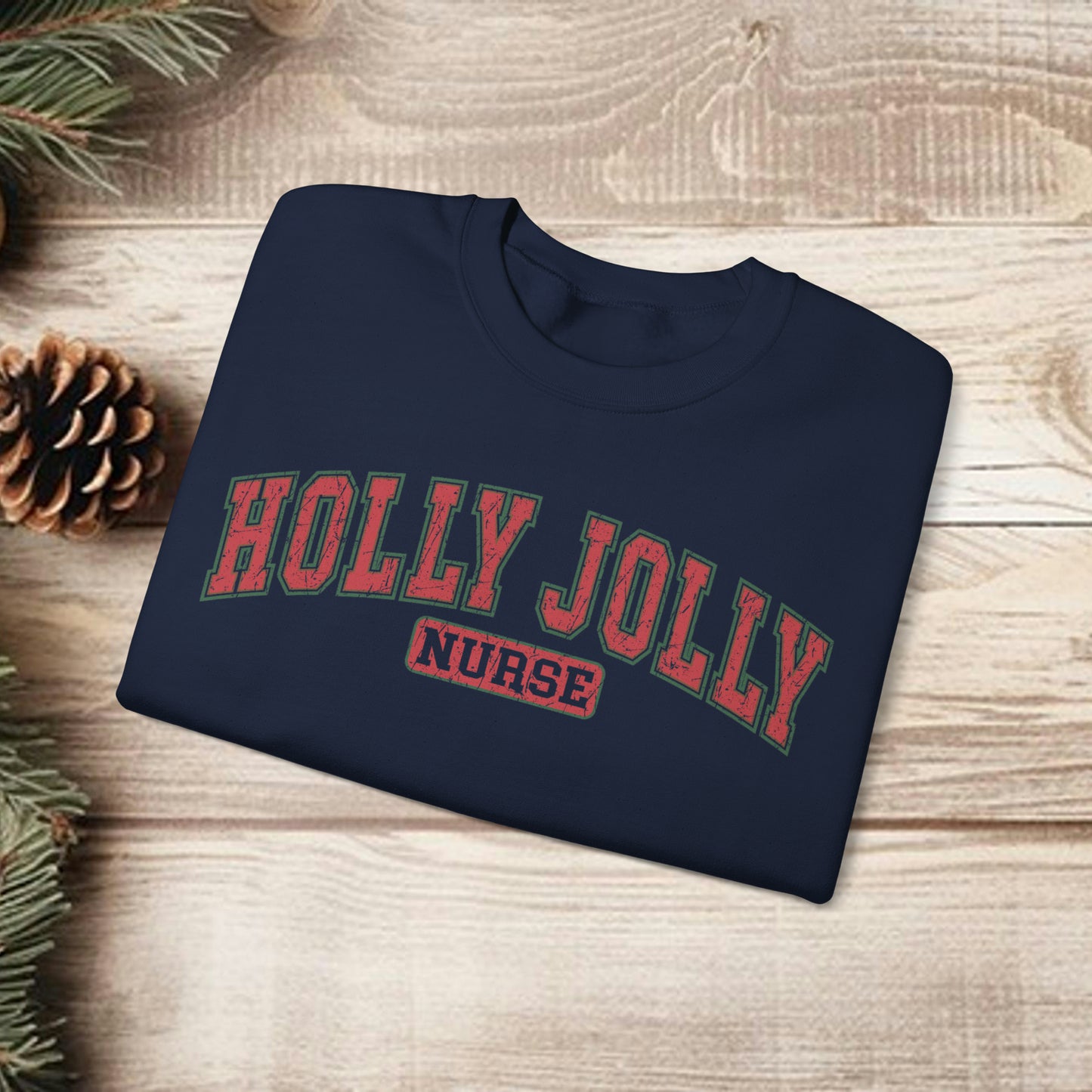 Holly Jolly Retro Nurse Sweatshirt