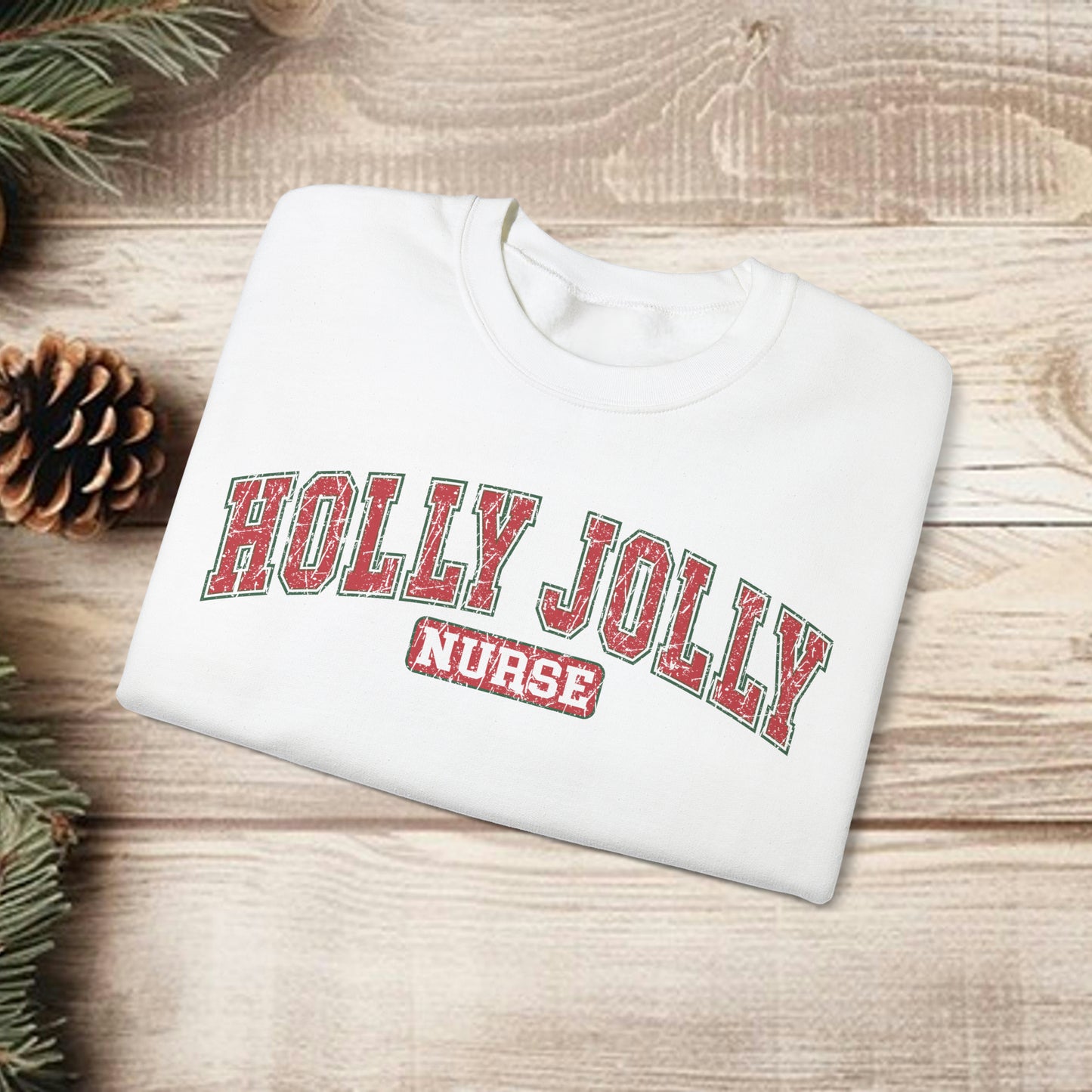 Holly Jolly Retro Nurse Sweatshirt