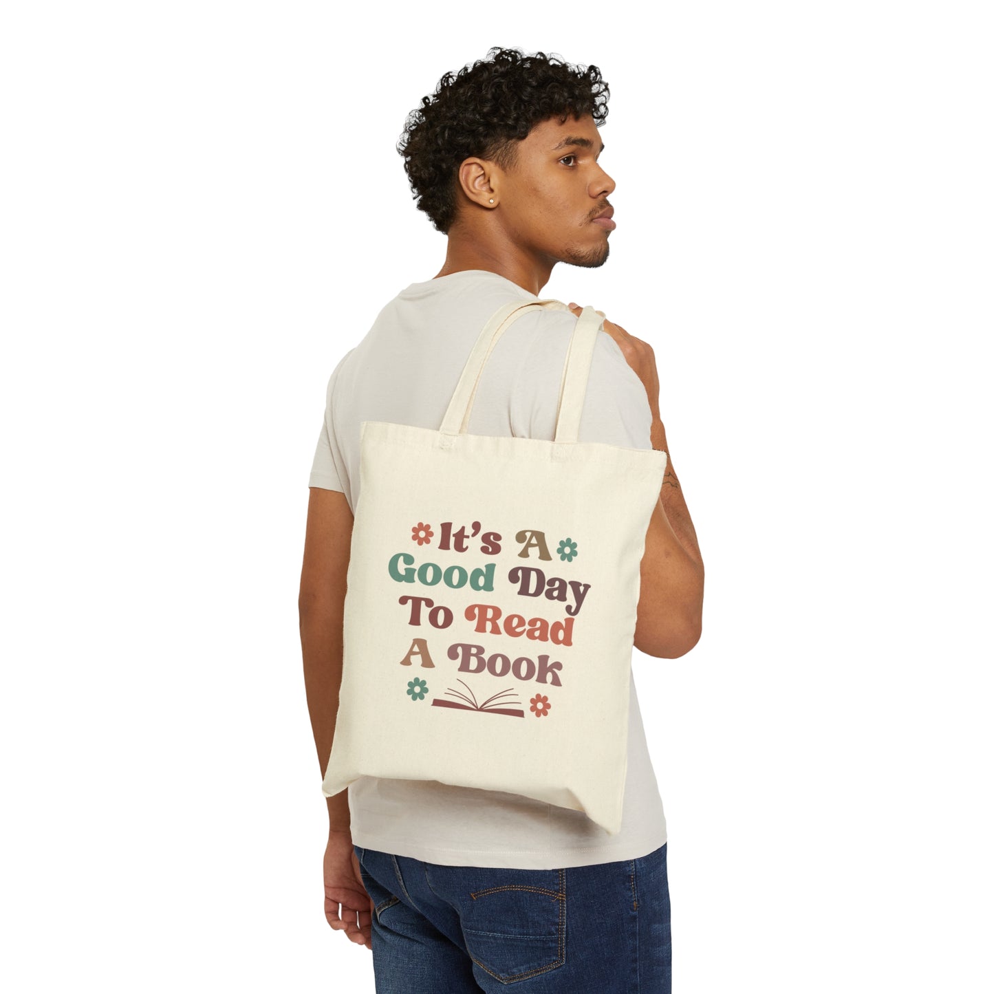 It's a good day to read a book Cotton Canvas Tote Bag