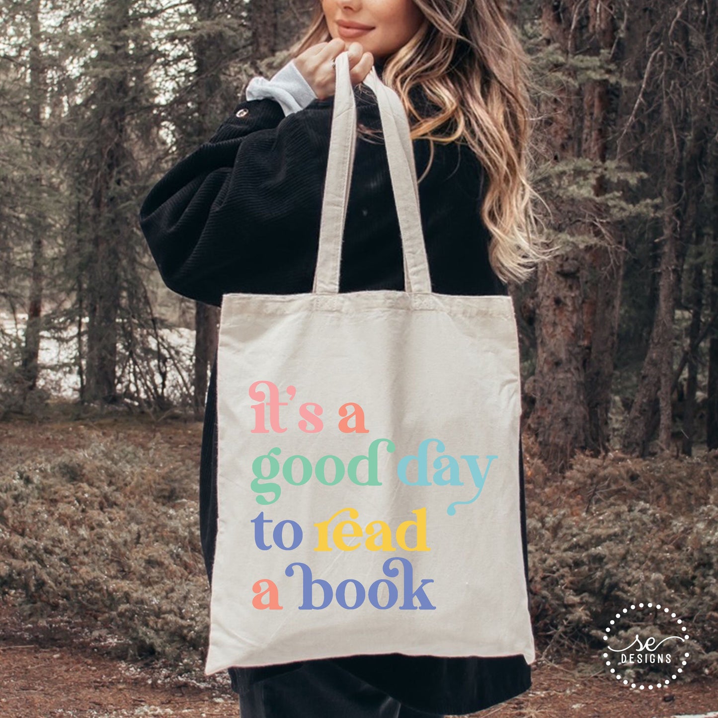 It's a good day to read a book Cotton Canvas Tote Bag