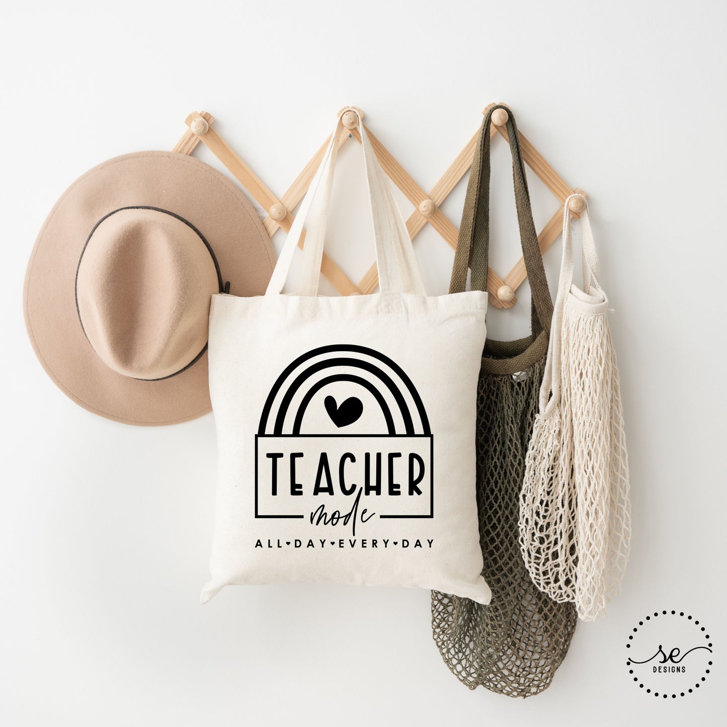 Teacher Mode Cotton Canvas Tote Bag