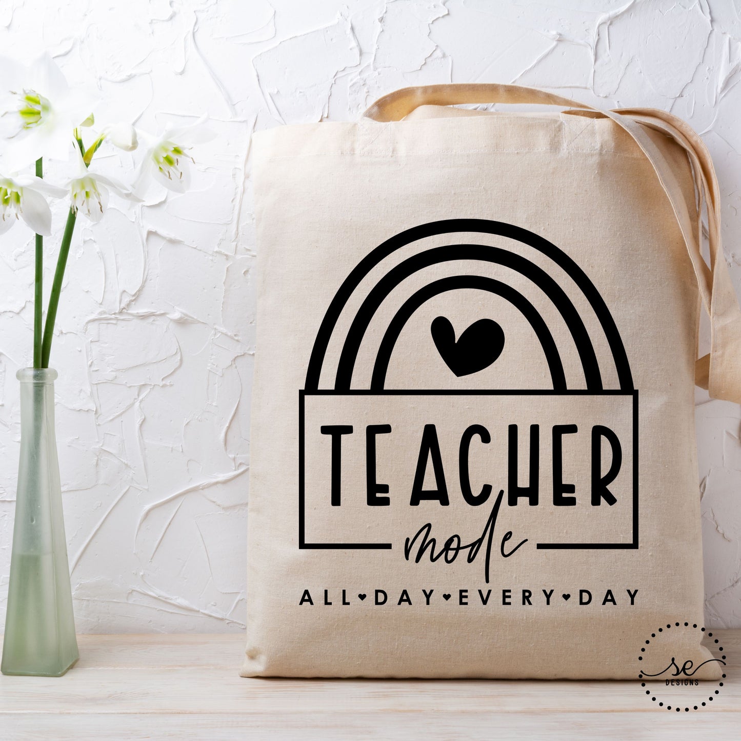 Teacher Mode Cotton Canvas Tote Bag