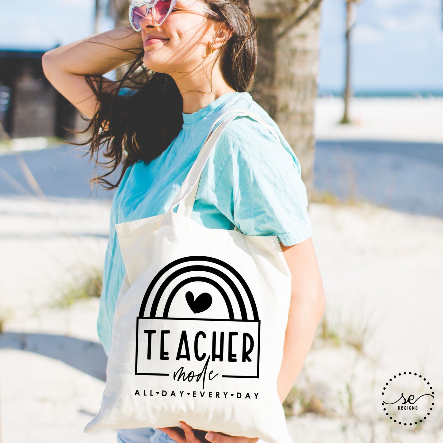 Teacher Mode Cotton Canvas Tote Bag