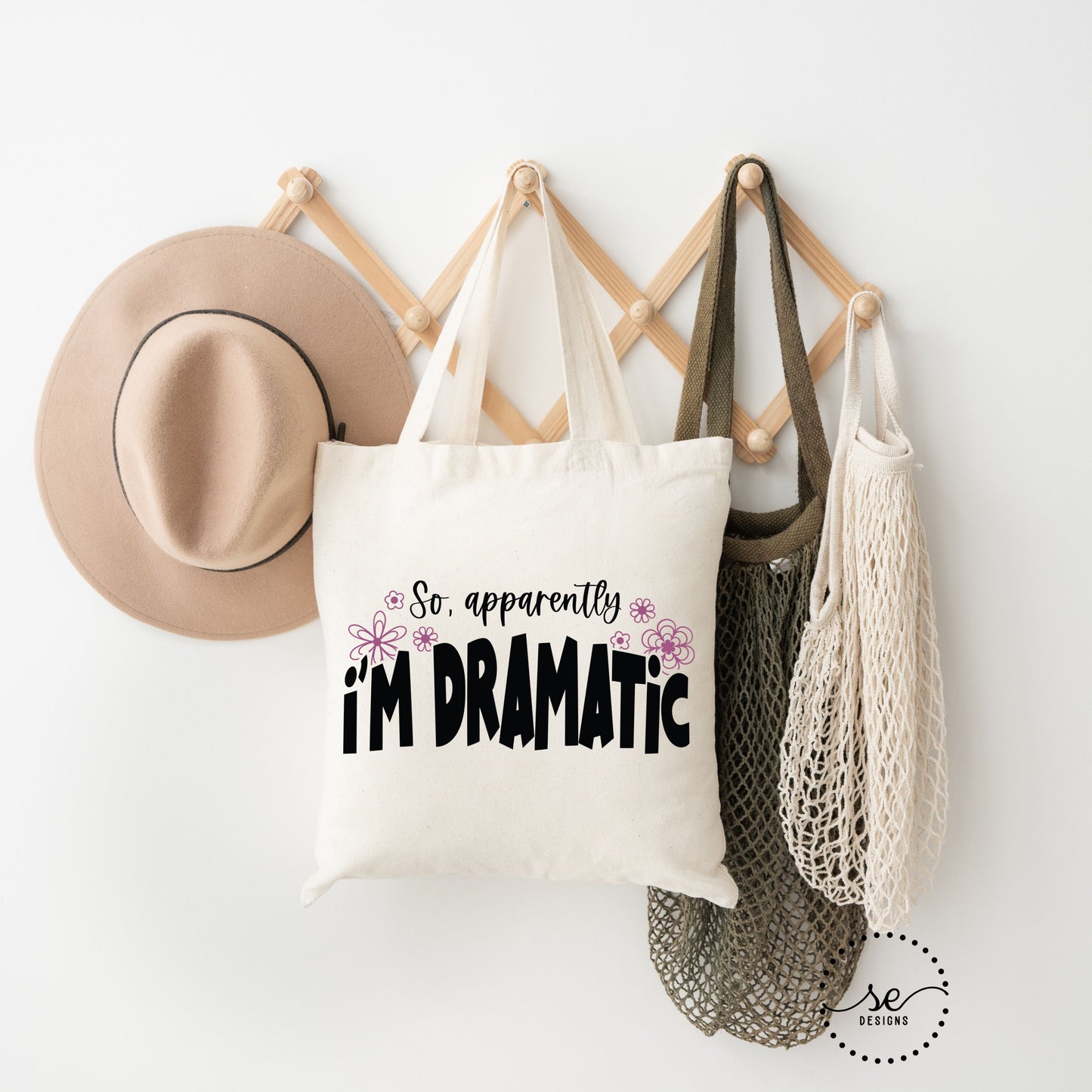 So Apparently I'm Dramatic Canvas Tote