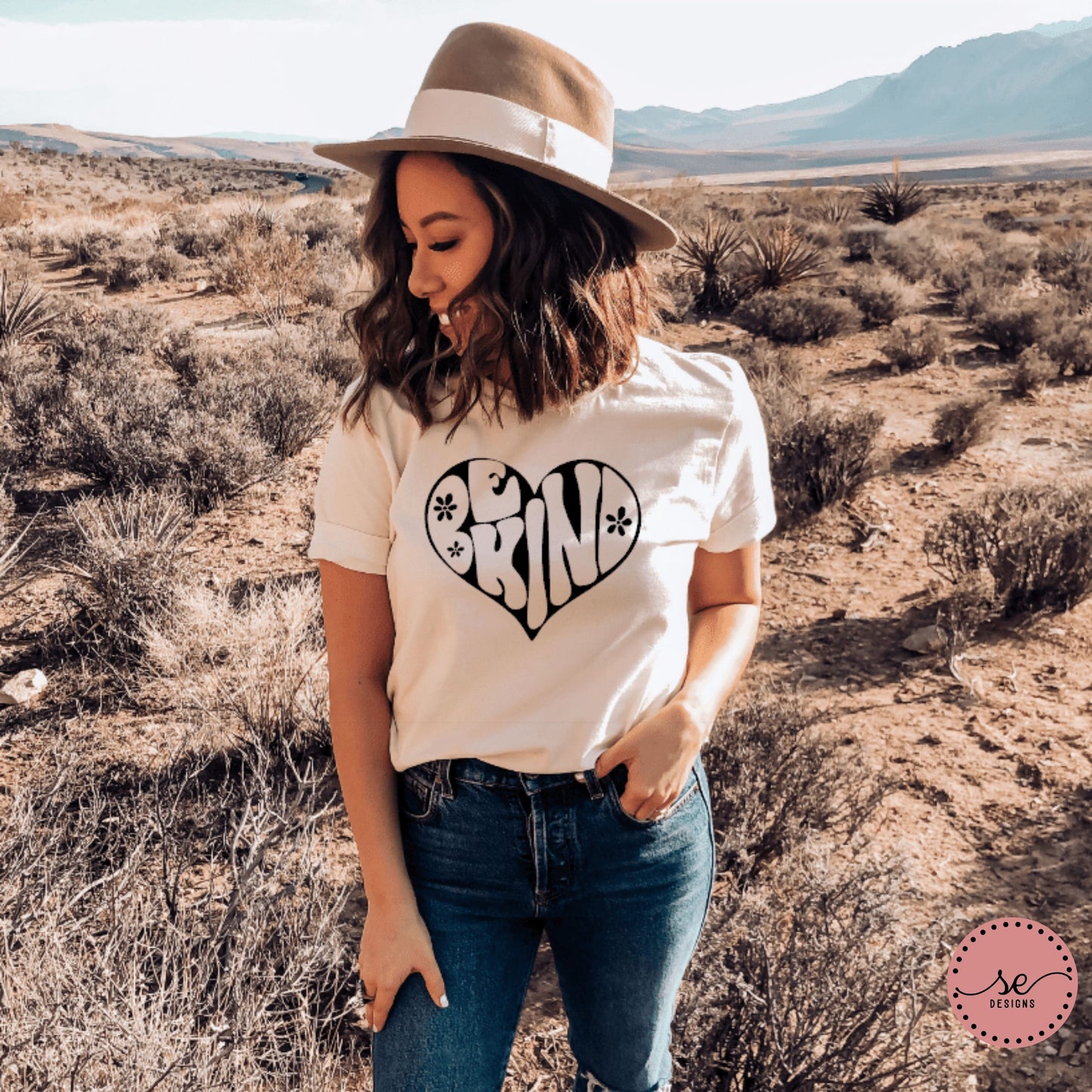 Retro Heart Be kind Shirt