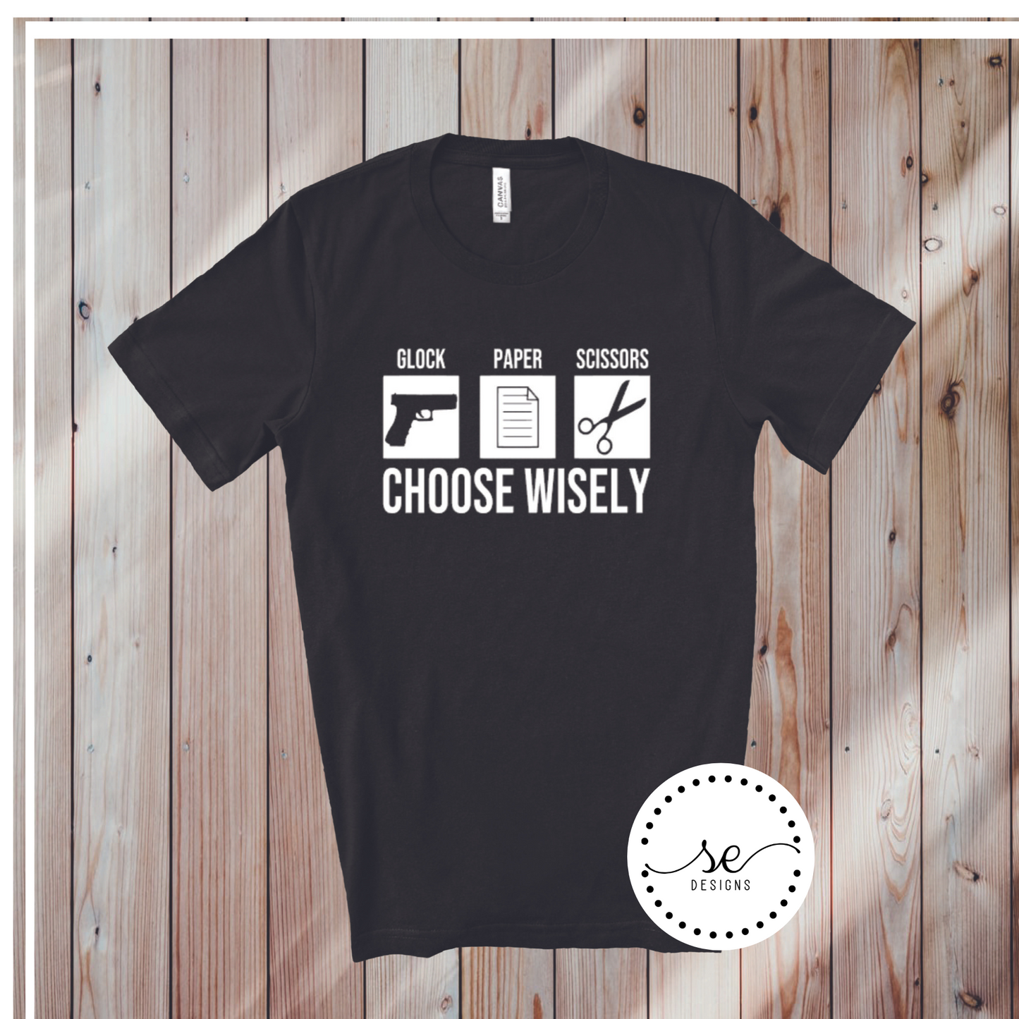 Glock Paper Scissor Choose Wisely shirt