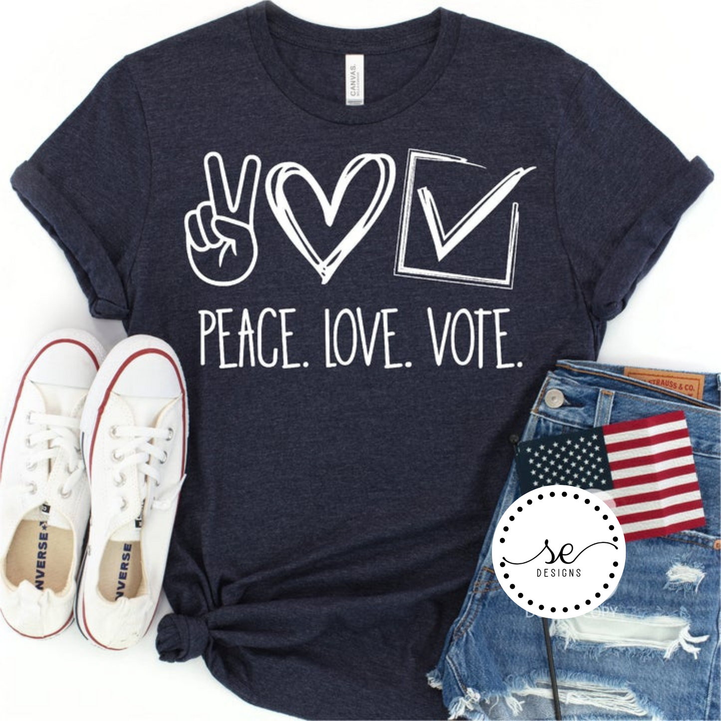 Peace Love Vote  shirt